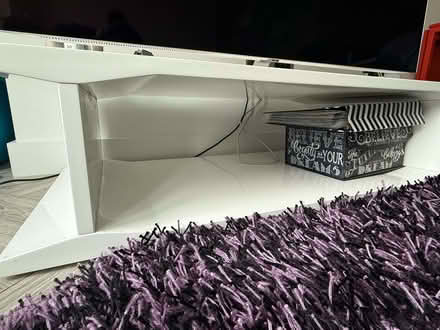 Photo of free CB2 white console table (30cm x 60cm x 125cm) (Spinningfields M3) #1