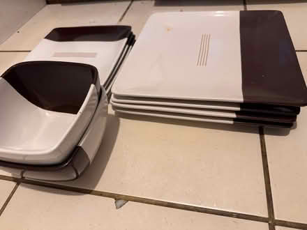 Photo of free Square brown & white dinnerware set (Hemel Hempstead HP2) #2