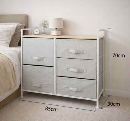 Photo of free Fabric Chest of Drawers (Willesden green) #2