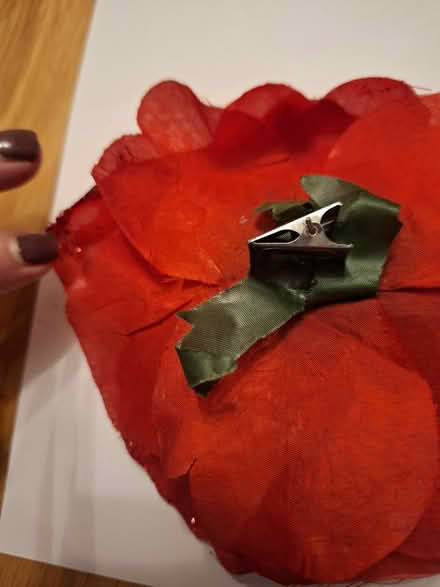 Photo of free Red fabric Flower Decoration (Rainham ME8) #2