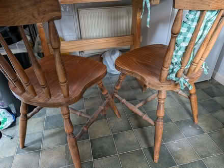 Photo of free 2 x pine chairs (Mulbarton NR14) #2