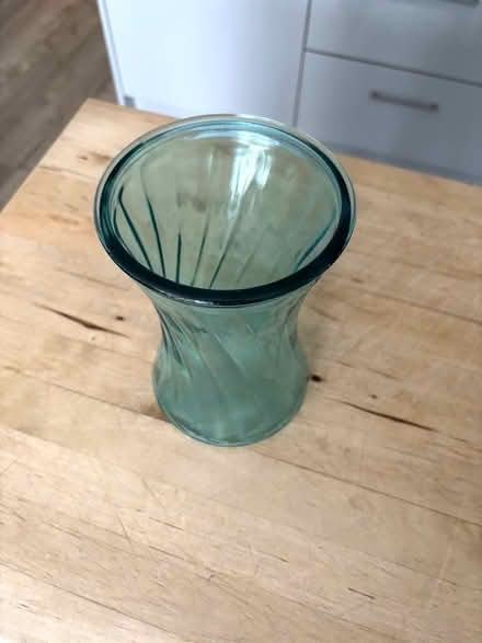 Photo of free Aqua green round glass vase (Chichester PO19) #2