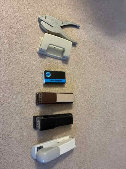 Photo of free Staplers, staples and hole punch (Crowborough Warren TN6) #1