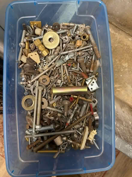 Photo of free nails and asst’d hardware (Belmont, MA) #4