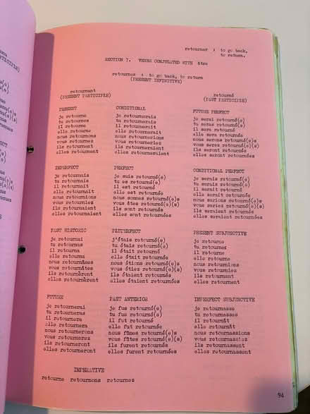 Photo of free French Verbs (CM1 Broomfield) #3