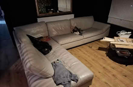 Photo of free Cream corner sofa (Jordanthorpe S8) #3