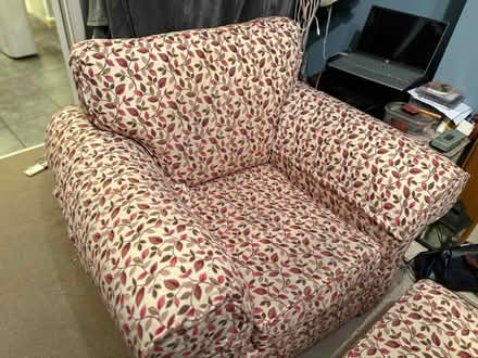 Photo of free Upholstered Arm Chair & Foot stool (CF14) #4