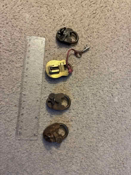 Photo of free Small ‘antique’ metal padlocks with keys (Crowborough Warren TN6) #1