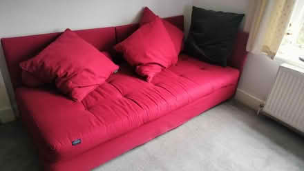 Photo of free Red sofa (N2 9HN) #2
