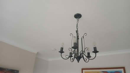 Photo of free black chandelier lamps (2) (dublin) #1