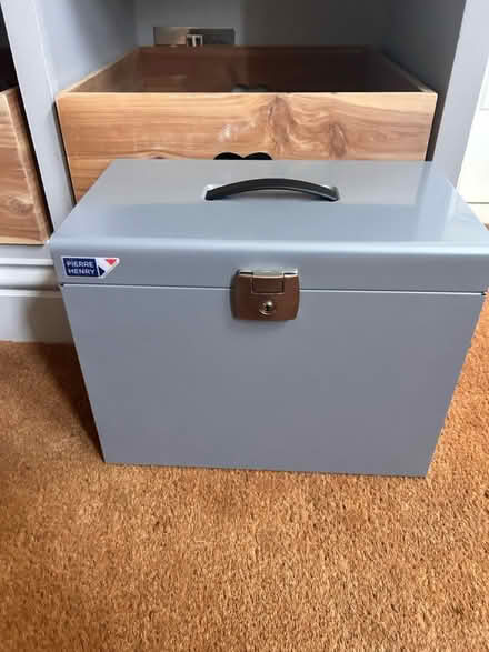 Photo of free Small metal hanging file cabinet (OX2 Norham Manor) #1