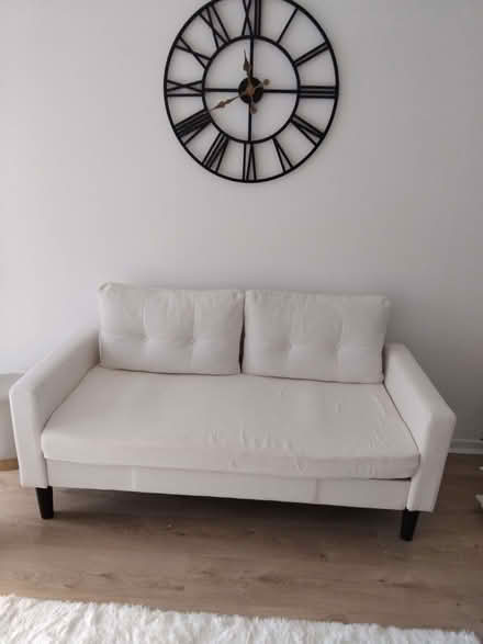 Photo of free Cream 2 seater sofa (AB12) #1