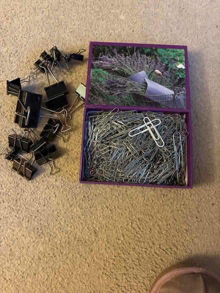 Photo of free Box of paper clips and bulldog clips (Crowborough Warren TN6) #1