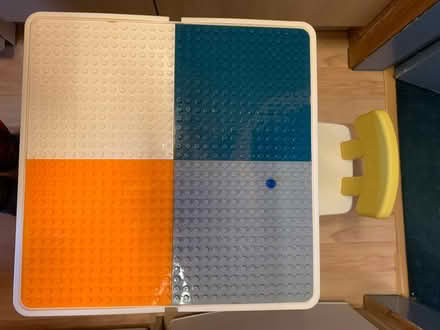 Photo of free Childs lego table and chair (7 Pilton Park, Edinburgh) #2