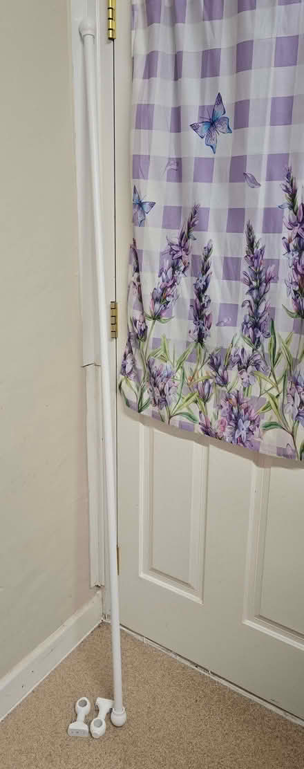 Photo of free Wooden white curtain pole (Bowbridge GL5) #1