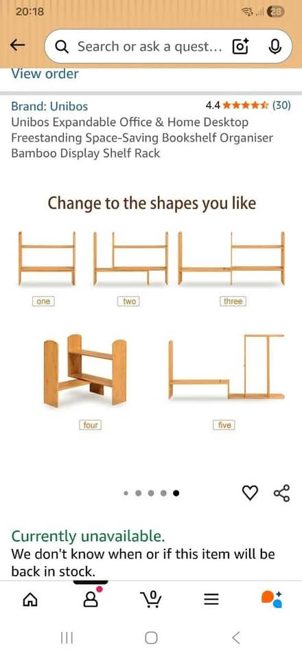 Photo of free Expandable book shelves (2) (Ealing) #2