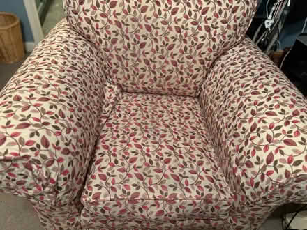 Photo of free Upholstered Arm Chair & Foot stool (CF14) #2