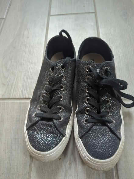 Photo of free Black glitter Converse trainers (Bare, LA4) #1