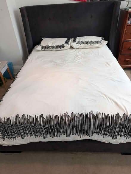 Photo of free Queen size bed frame w mattress (SE Etobicoke) #4
