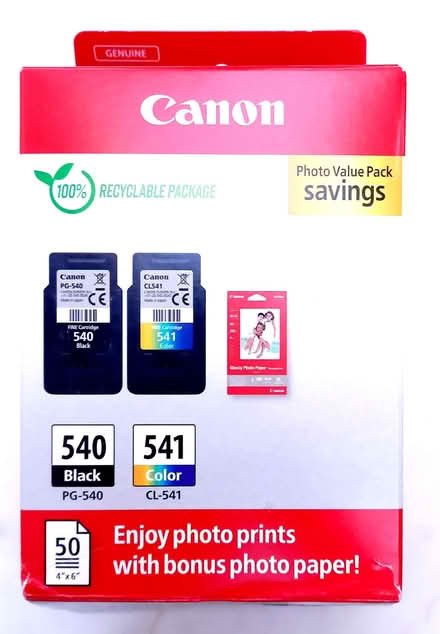 Photo of free Canon Printer Ink Cartridges x 2 (Black & Colour) (Penzance TR18) #1