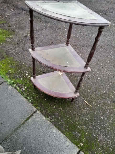 Photo of free Wooden storage shelves (The Camp AL1) #1