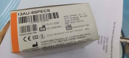 Photo of free Hearing Aid batteries (Great Baddow CM2) #2