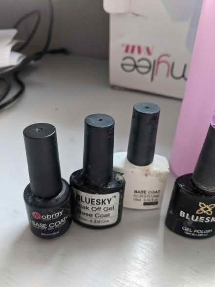 Photo of free Bundle of UV nail gels, UV lamp etc (EH5, Granton, Edinburgh) #1