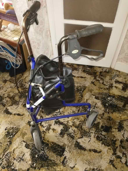 Photo of free 3 wheel fold up walker (Oaklands, Welwyn AL6) #1