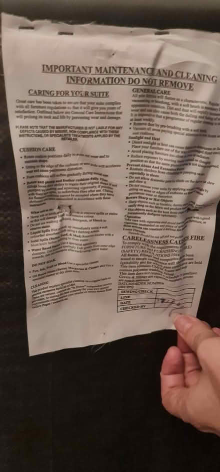 Photo of free Three sear sofa recliner (Chelmsford CM1) #3