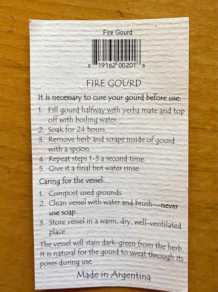 Photo of free Mate cups from Argentina (Mill Valley) #2