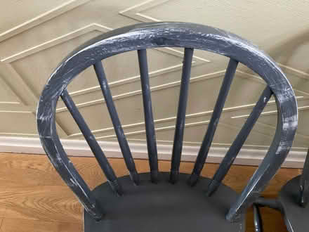 Photo of free Pair of grey painted wooden chairs (Horsforth LS18) #3