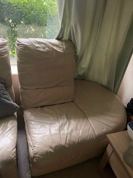 Photo of free Cream couch (Frimley Ward GU16) #4