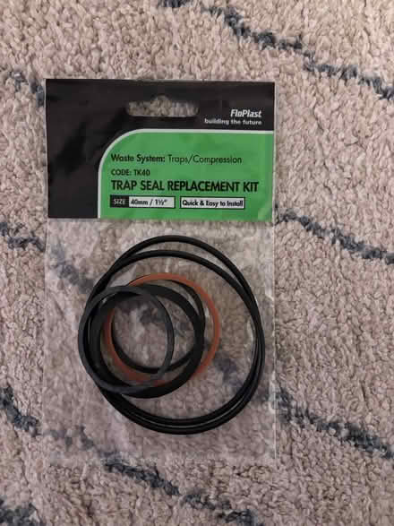 Photo of free Trap seal replacement kit (CB4) #2