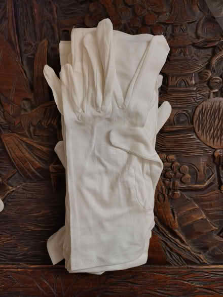 Photo of free 9 pairs of white cotton gloves (Crookesmoor S6) #1