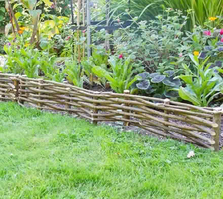 Photo of Hazel or Willow woven lawn edging (Burgess Hill) #1