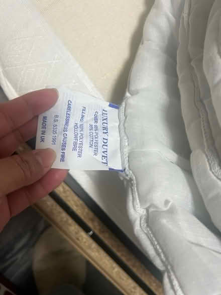 Photo of free Duvet, fleece blanket and pillows (N19) #3