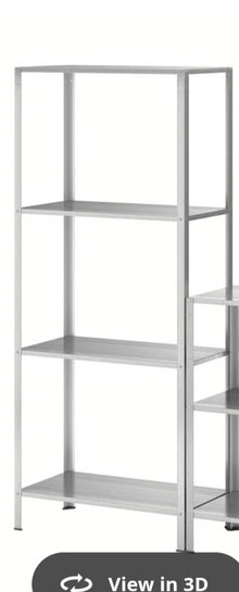 Photo of free IKEA Hillys metal garden shelves (Meersbrook S8) #1