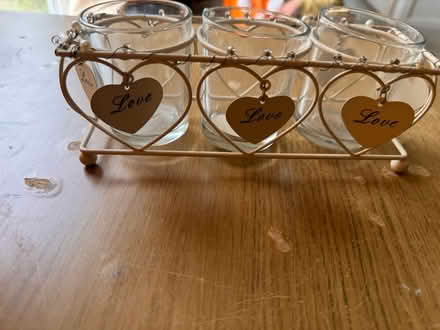 Photo of free Love heart candle holder set (Hemel Hempstead HP2) #2