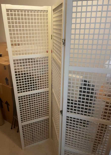 Photo of free white wooden room divider (St. John's Wood NW8) #3