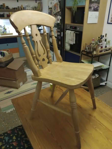 Photo of free Solid beech kitchen chair, rickety (Headingley LS6) #1
