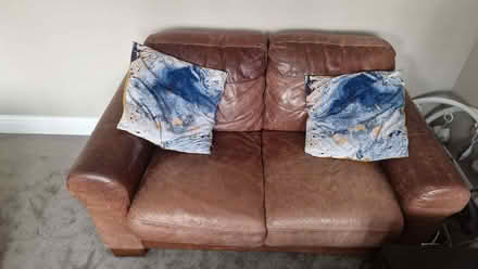 Photo of free 2 and 3 seater leather sofa (Hazel Grove SK7) #1