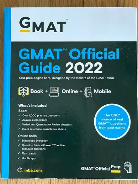 Photo of free GMAT Exam Prep Test Book (6 G Street, San Rafael) #1
