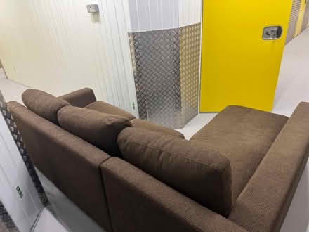 Photo of free Brown corner sofa (West Blatchington BN3) #2