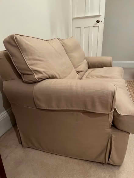 Photo of free Beige feather sofa - 2 seater (Moseley B13) #2