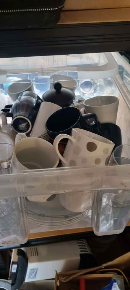 Photo of free mug, coffee maker, glasses, plates (Minchinhampton GL6) #1