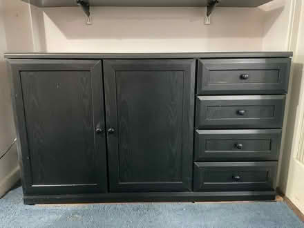 Photo of free Black cupboard unit with drawers (Penrhos Garnedd LL57) #2