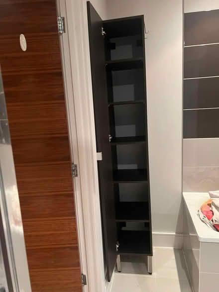 Photo of free Dark wood Ikea cupboard (Wandsworth SW18) #2