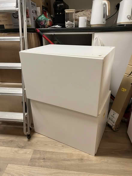 Photo of free 2 x IKEA white cabinets (Hastings TN34) #1