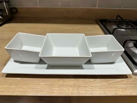 Photo of free Square white plates and tray (Blaby LE8) #1