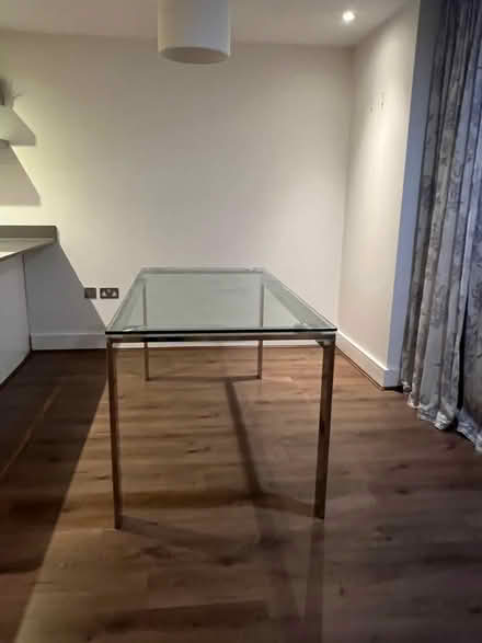 Photo of free Glass and metal dining table (Wandsworth SW18) #3